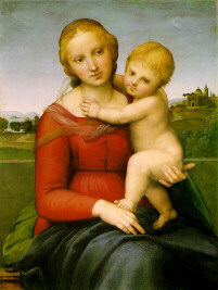 Small Cowper Madonna by Raphael Sanzio, hand-painted oil reproduction